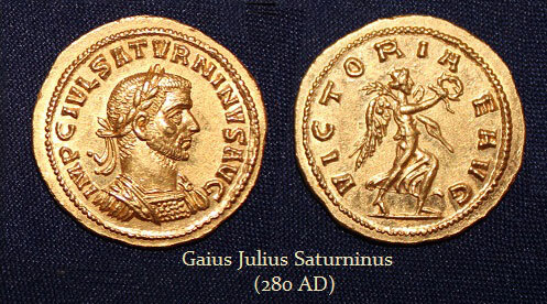 Золотая монета Сатурнина / фото © Мартин Армстронг