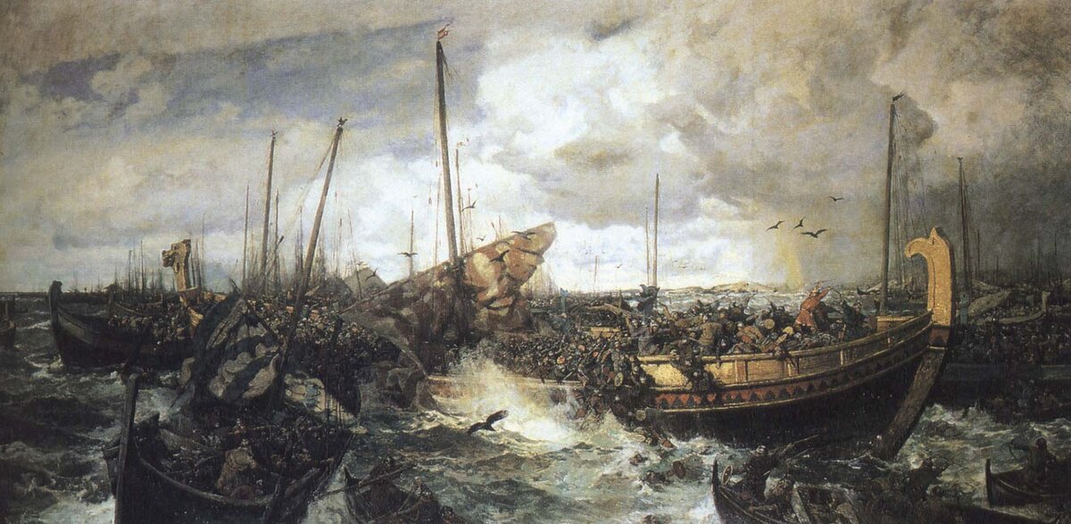 Битва у Свольдера 1000 года (картина  Отто Синдинга)