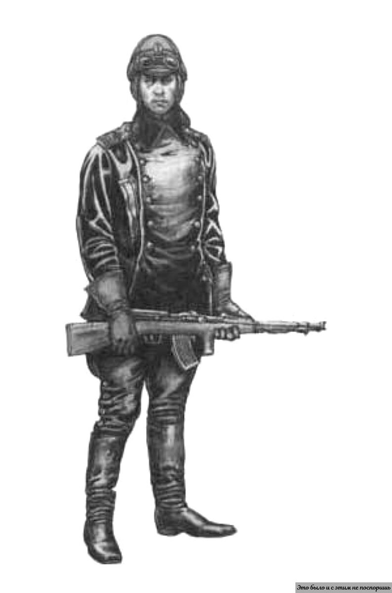 Русский самокатчик вооружённый Автоматом Фёдорова фото взято с сайта https://topwar.ru/uploads/posts/2010-09/1284917675_fjodorov_06.jpg