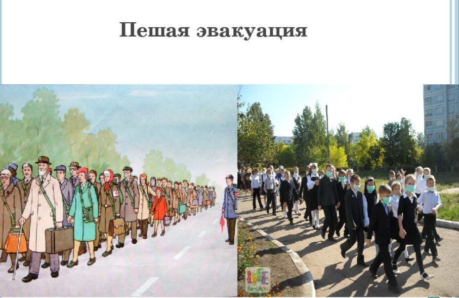 Эвакуация населения картинки для презентации