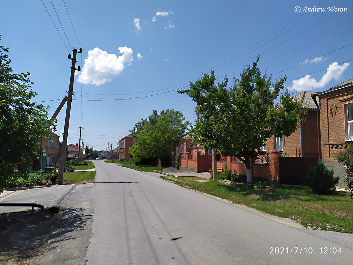 Одна из улиц северной части села