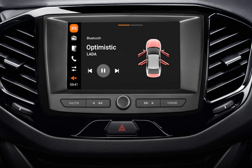 Тачскрин мультимедиасистемы EnjoY в Lada Vesta