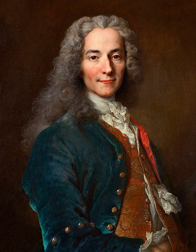 Вольтер (1694-1778). Француз. Философ. Автор: «Кандид, или Оптимизм», «Философские письма» и другое. Изображение из открытых источников информации.