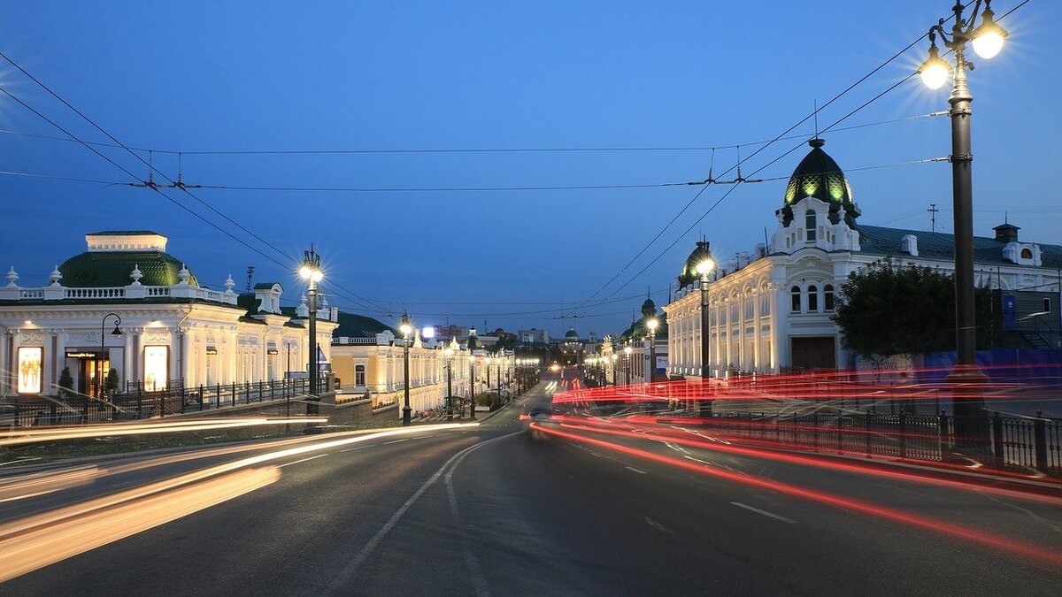 Омск, центральная улица города - ул. Ленина 