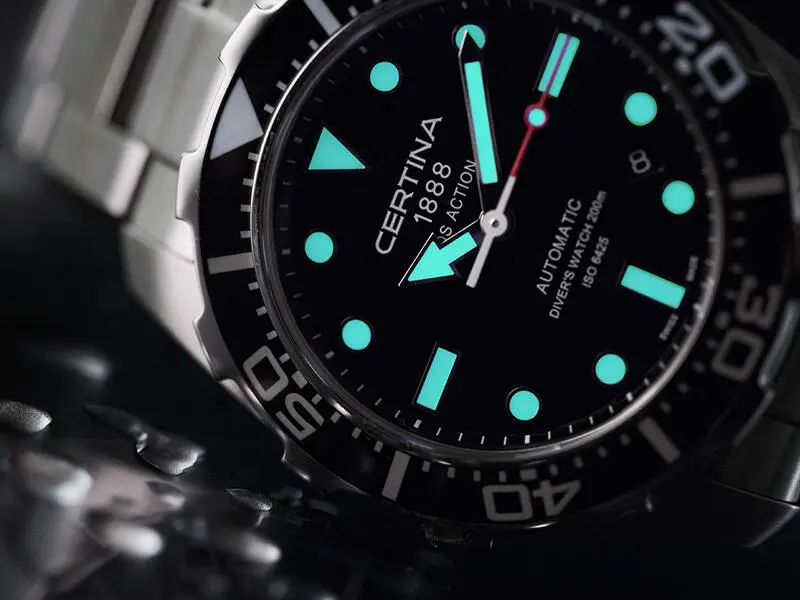 Super-LumiNova ® (SLN) с официального сайта Certina