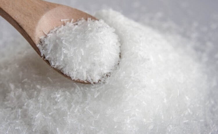 Глутамат натрия в чистом виде выглядит так