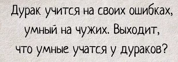 Ошибки надо. Умный учится на чужих ошибках а дурак. Дурак учится на своих. Дурак учится на своих ошибках умный. Пословица дурак учится на своих ошибках.