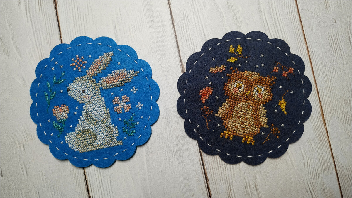 готовые работы, были вышиты в 2020 году