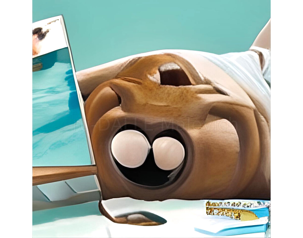 Дзен не умеет смеяться. Иллюстрация ruDALL-E, CC BY