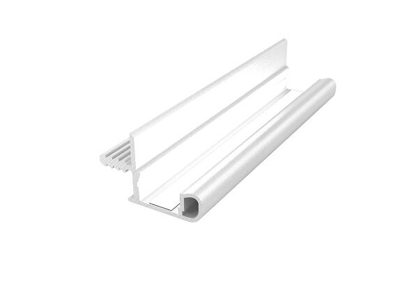 Добавлена светодиодная лента (канал закрывается потом специальным рассеивателем из белого пластика, идущим в комплекте к профилю).