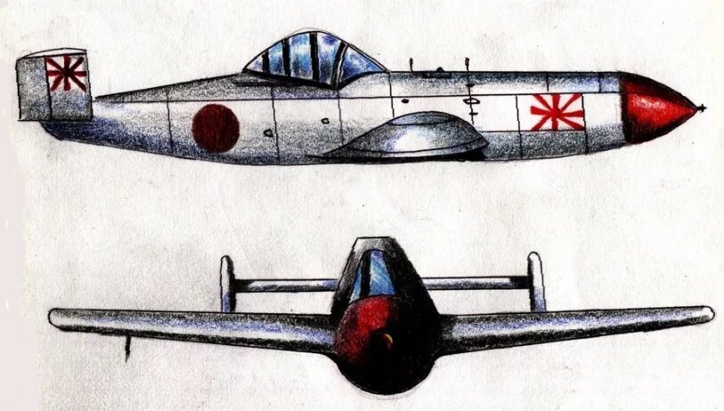 Пилотируемая ракета-смертник Yokosuka MXY-7 "Ohka" (цветок сакуры)