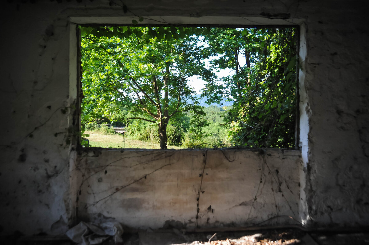 Живописные окнав старом кубрике. При нашей службе они конечно же были, хоть и наполовину забитые картоном и пленкой вместо стекол.
