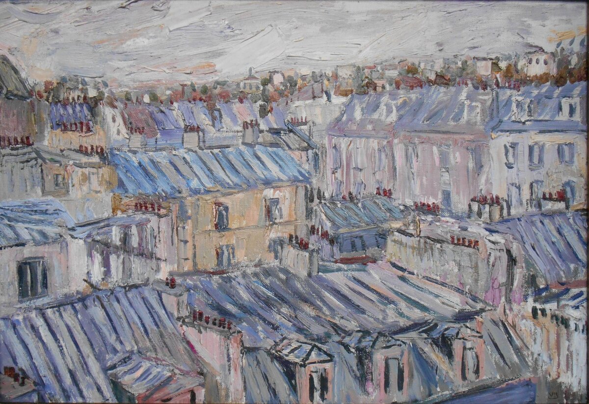 "Мансарды"          холст. масло,           44х66