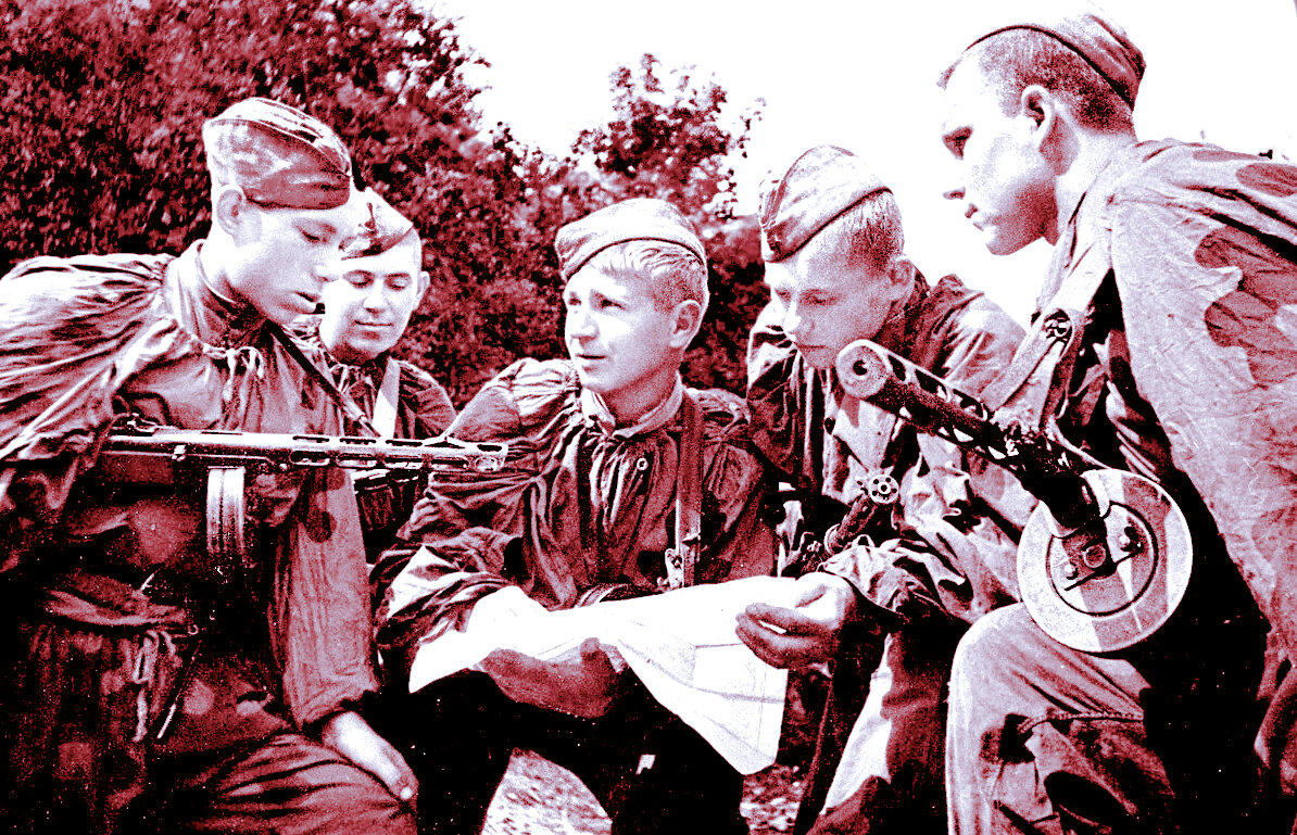 Советские разведчики в годы ВОВ.