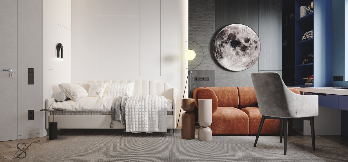 Детская для мальчика из проекта частного дома от студии дизайна Streltsova Interiors