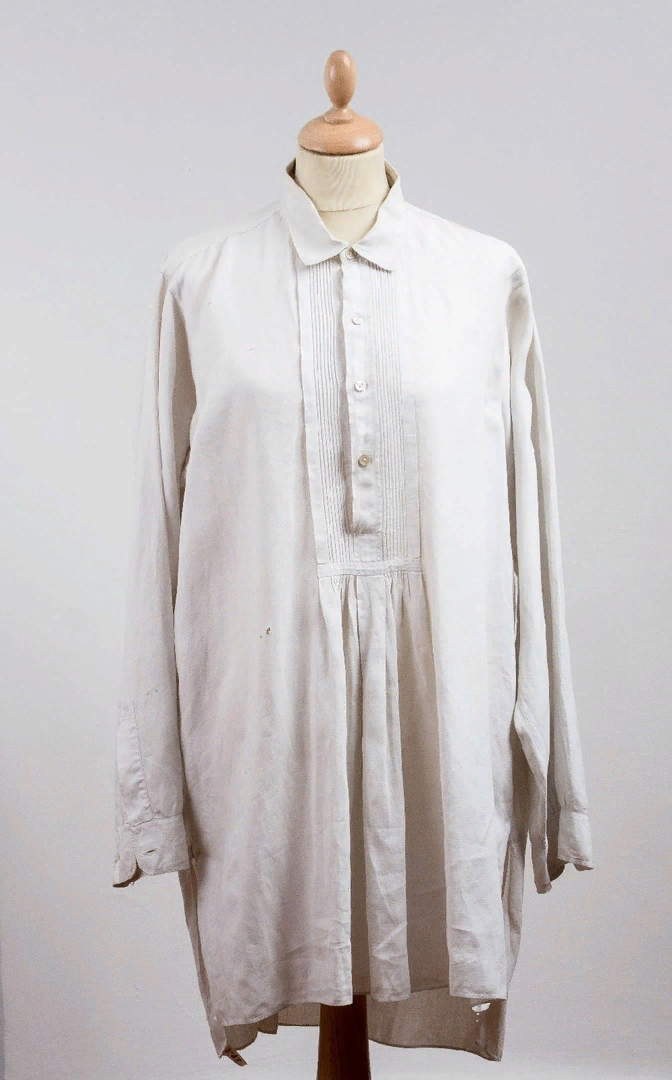 Рубашка В. И. Сурикова, конец XIX - начало XX века. Лён, фабричное производство.