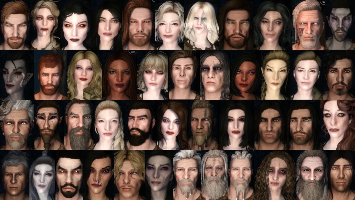 Мод для Skyrim с улучшенной внешностью NPC   📷