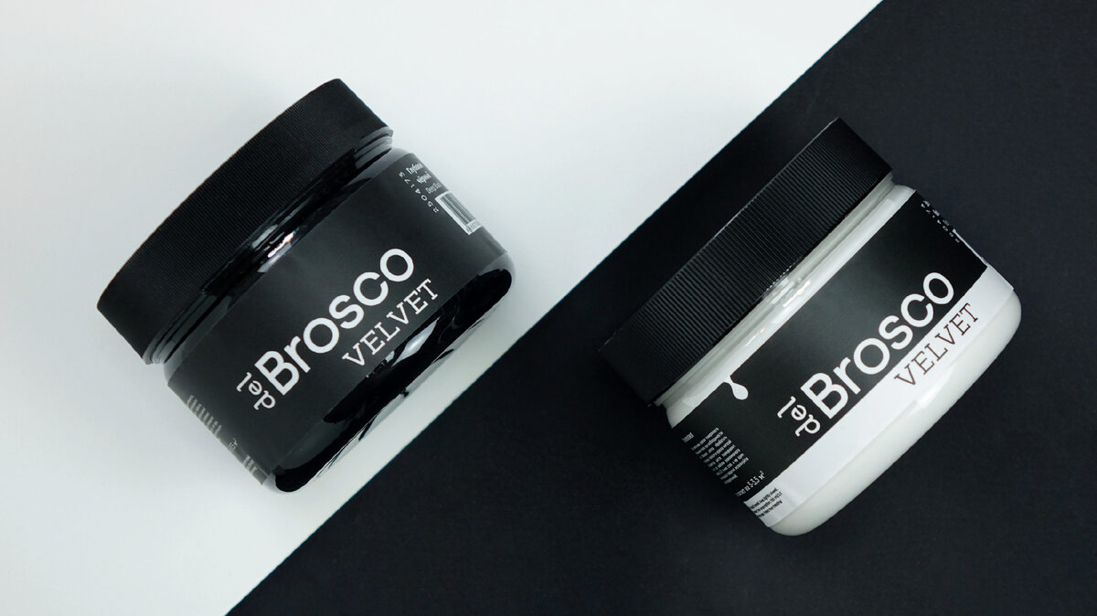 Brosco Velvet цветов: Элегантный Белый и Глубокий Черный