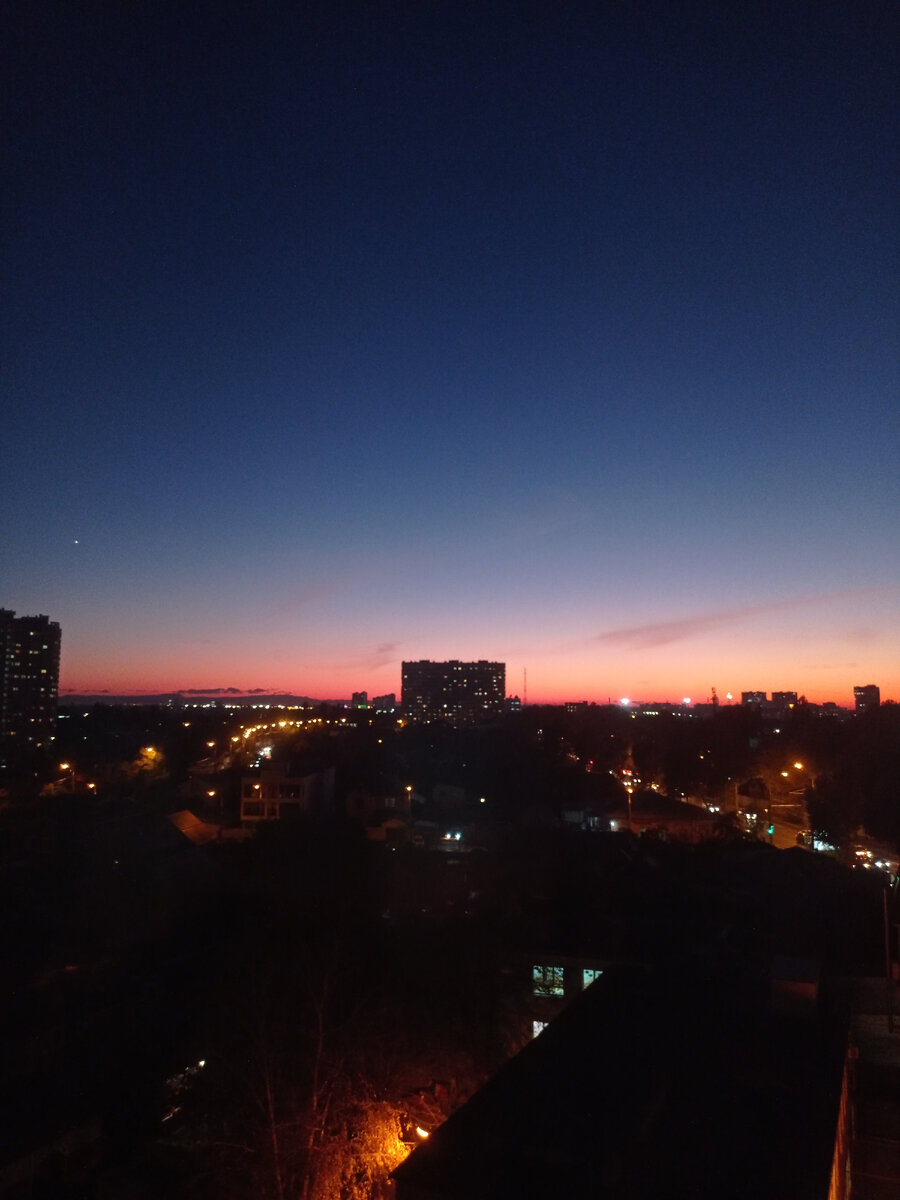 Вид на закат прекрасен! 