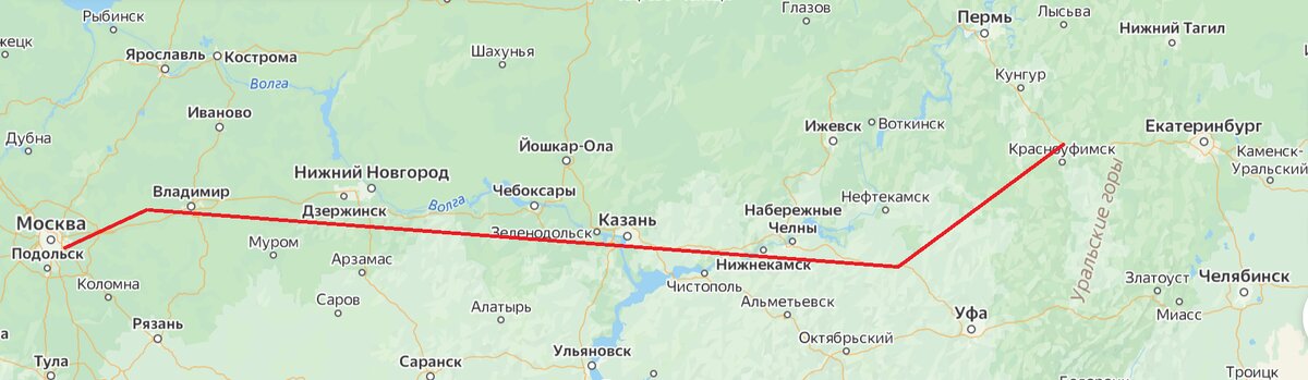 Будущая трасса - примерный маршрут