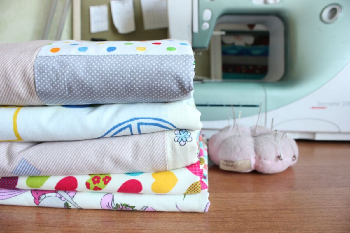 Легкие хлопковые детские одеяла из небольших отрезов ткани