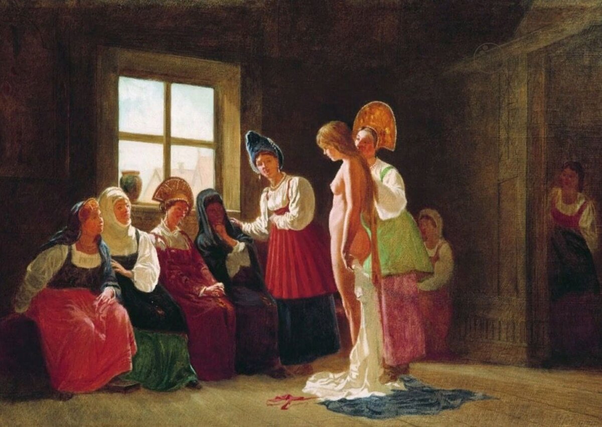 Смотрины невесты. Г. Мясоедов