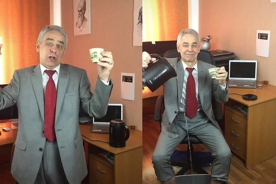 Вот этот учитель - молодец. Нашел достойное применение Тик-току