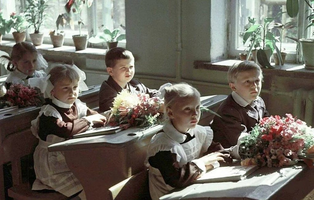 Школьники в СССР. 