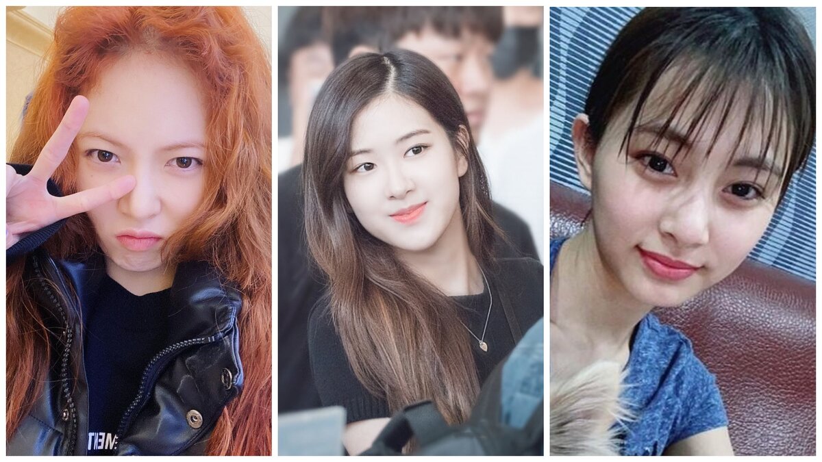 Кореянки до и после макияжа