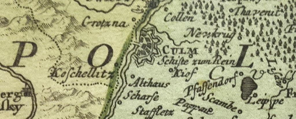 На старинных картах Киев есть и в польских землях