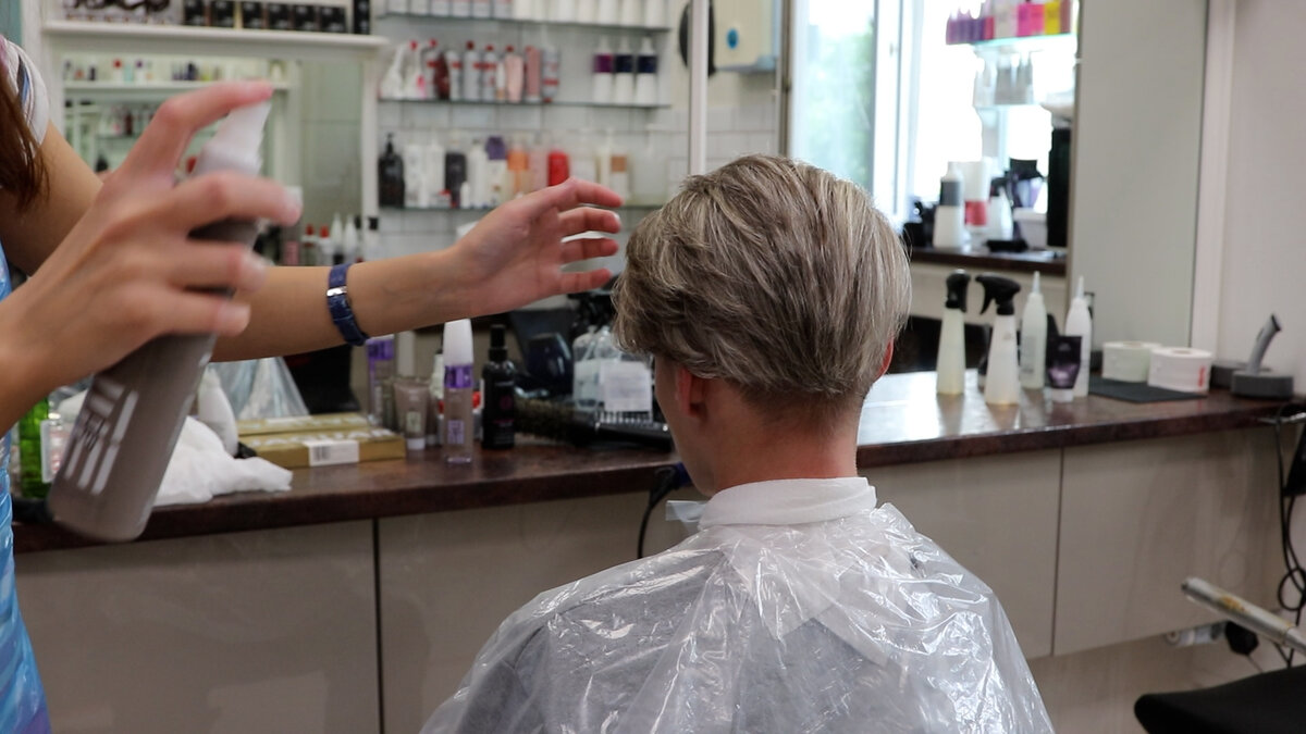 Укладка после окрашивания волос парню