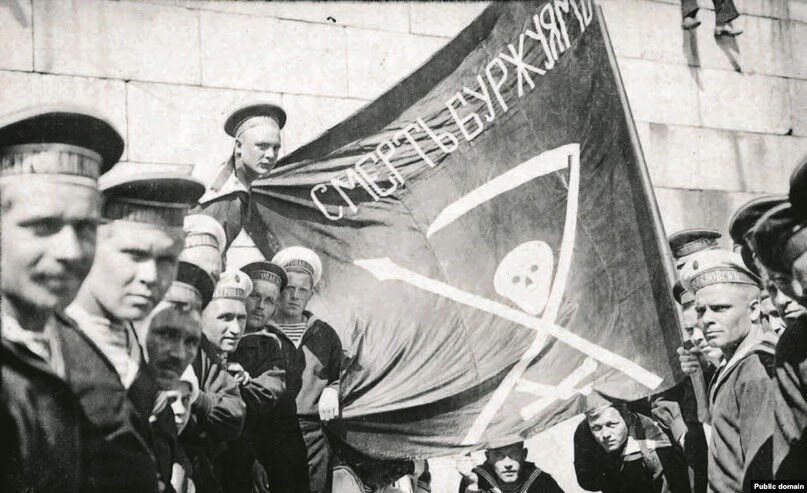  Балтийские матросы во время революции 1917 года