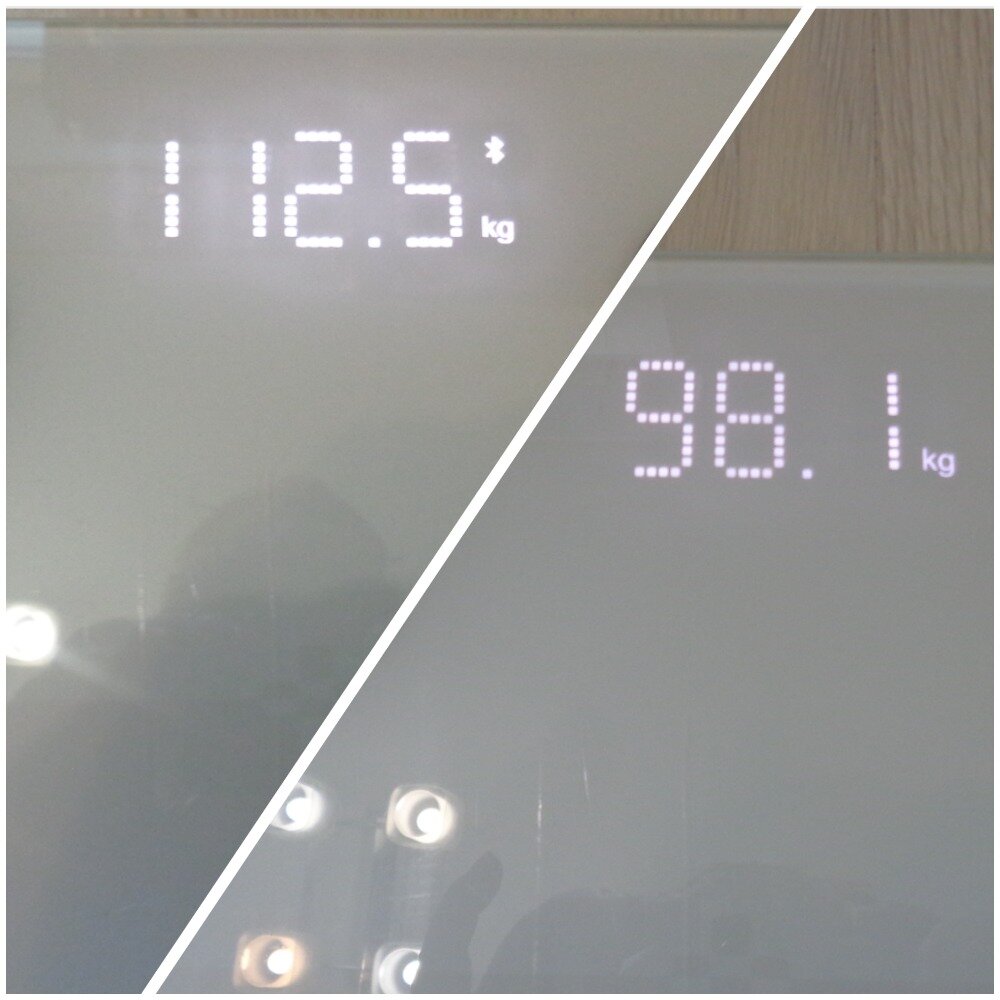 Стартовый вес 01.12.21 и результат взвешивания 04.02.2022. 