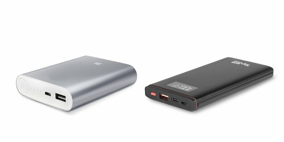 Xiaomi Mi Power Bank на ячейках 18650 и TopON TOP-T10 на литий-полимерных ячейках