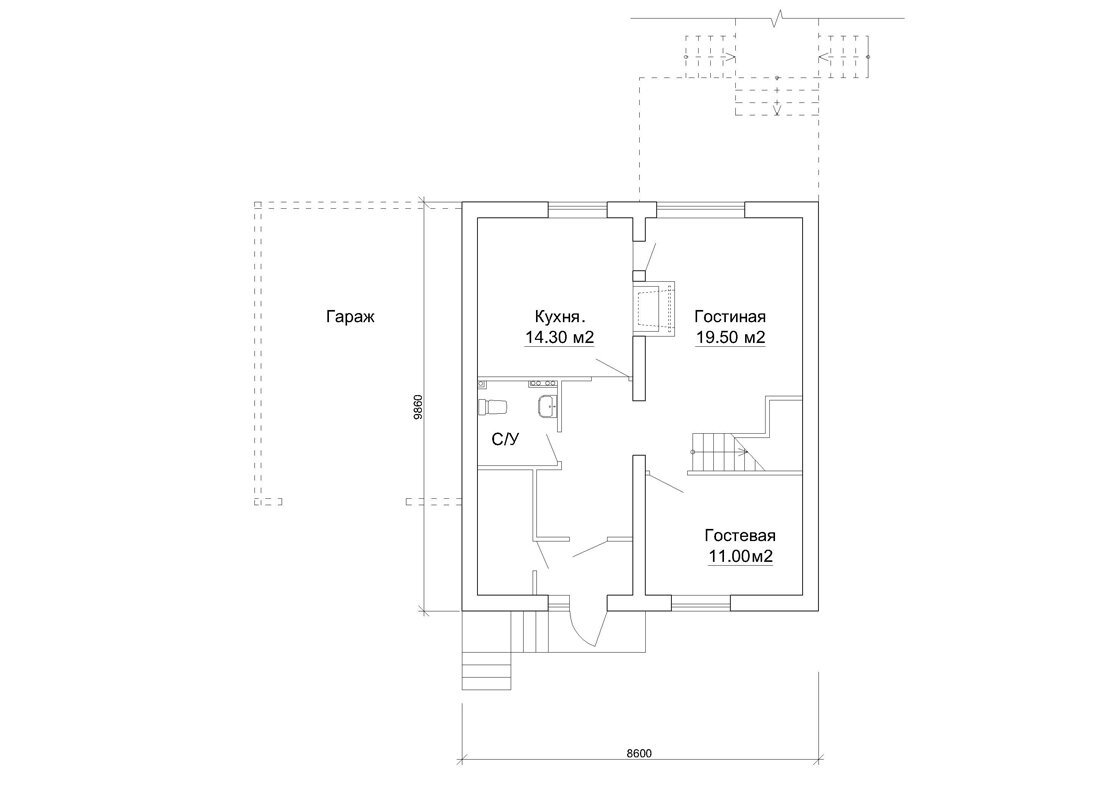 План 1 этажа