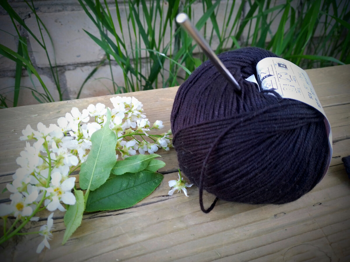 Полухлопок классического черного цвета. Фото автора