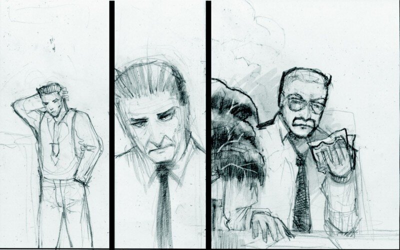 В Remedy просто делали набросок будущего комикса, фотографировали друзей и знакомых, обрабатывали снимок, вставляли слова — и вот она, готова кат-сцена, никакой мороки с роликами!