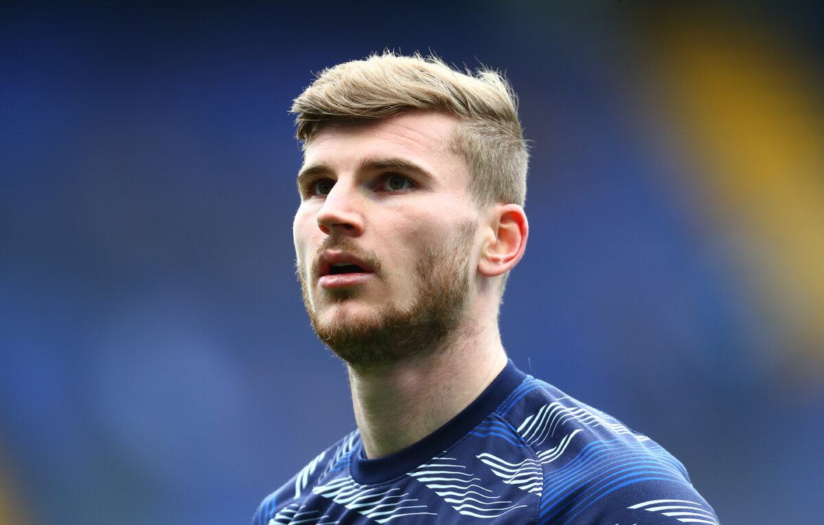    Нападающий "Лейпцига" Тимо Вернер  EPA-EFE/Clive Rose