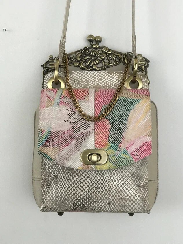 Кожаная сумка "Жанелль-34". Ателье Ирины Берзиной.