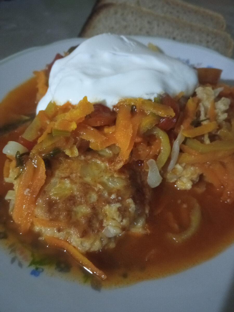 Голубцы ленивые с овощами