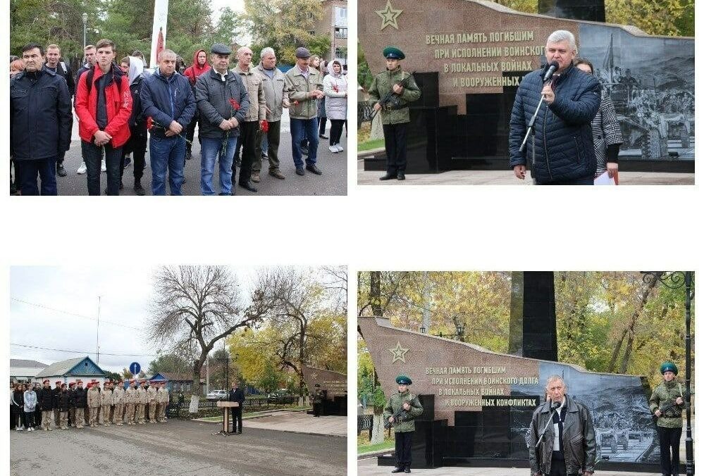    В селе Илек открыли памятник погибшим воинам Кристина Просвиркина