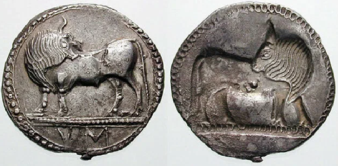 Монеты Сибариса, VI в до н.э.