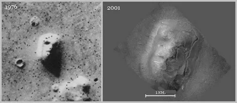Загадочный памятник на Марсе.