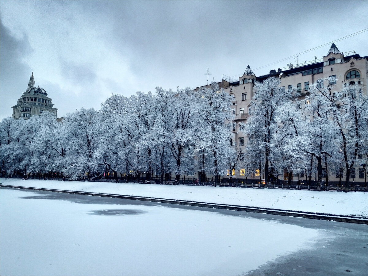 начало зимы в москве