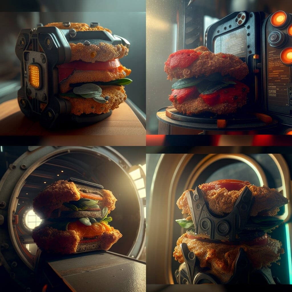 Гляньте что Искусственный Интеллект сотворил с нашим веганским бургером