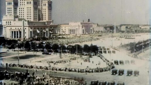 Военный парад в Польше. Варшава 1956 г.