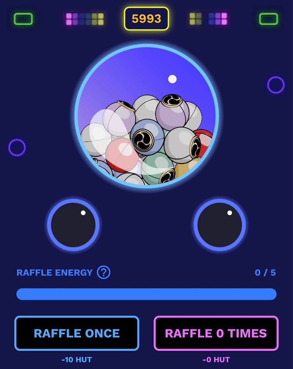 Raffle machine