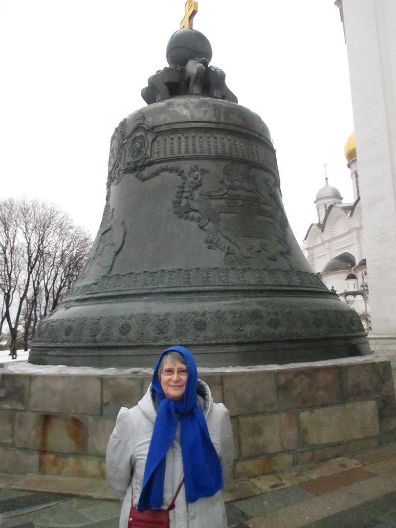 Пенсионерка из США в Московском Кремле
