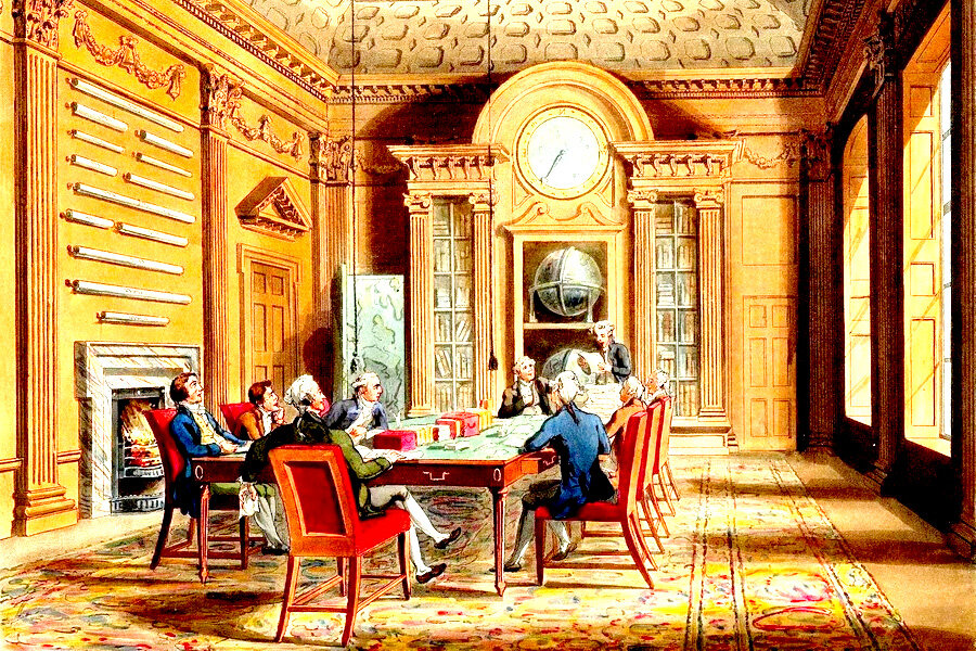 Заседание Лондонского королевского общества