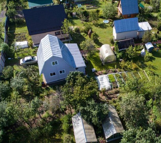 дрон видит все, что делается на садовом участке